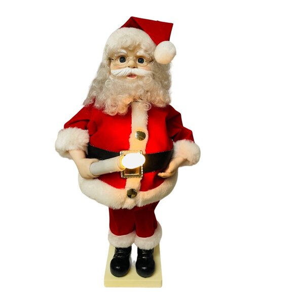 Animated Santa Claus Light-Up Christmas Decoration 20" Continuous Animation No B - Picture 2 of 14